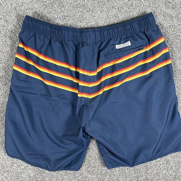 Fair Harbor Swim Trunks Men’s 3XL The Anchor Rainbow 3 Stripe Hybrid Shorts - Picture 10 of 12
